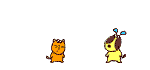 Gif animé amour chien et chat